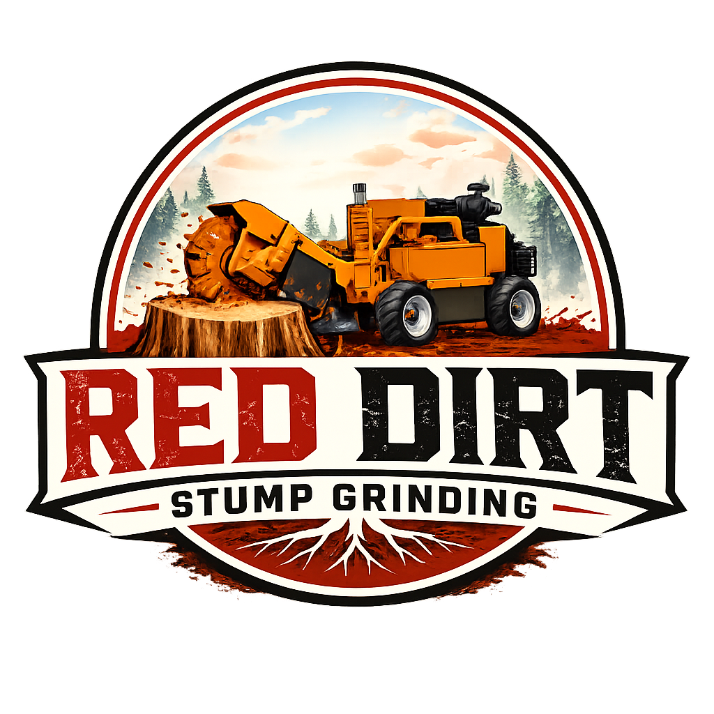 Red Dirt Stump Grinding Logo
